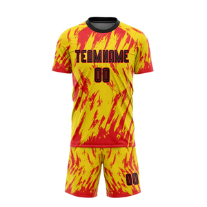 Nuevos uniformes de desgaste del equipo con logotipo de equipo personalizado y uniformes de fútbol de alta calidad impresos Poliéster impreso por sublimación hecho - Product Image 3