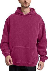 Sudaderas con capucha de lavado ácido informales para hombre, ropa de invierno, sudaderas con capucha de lavado ácido informales de Color sólido, ropa de moda, sudaderas con capucha de lavado ácido ajustadas para hombre - Product Image 3