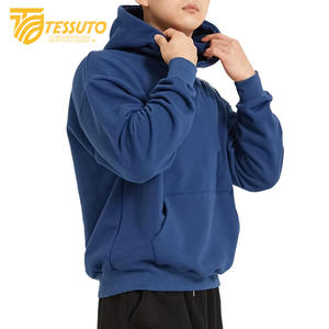 เสื้อสเวตเตอร์มีฮู้ดของผู้ชายเสื้อสเวตเตอร์มีฮู้ดปัก3D โลโก้ที่กำหนดเองผ้าฟลีซผ้าฝ้าย100% ขนาดพิเศษระบายอากาศ - Product Image 2