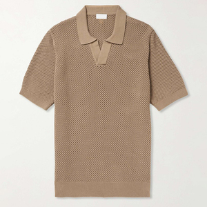 Polo deportivo personalizado de alta calidad que absorbe la humedad para hombre de Golf de manga corta transpirable de secado rápido de poliéster de gran oferta - Product Image 3