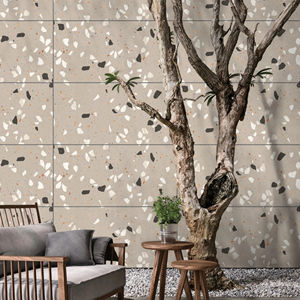 CARREAUX EN PORCELAINE ÉGLAISÉES À L'EFFET TERRAZO ABRICOT ALLIANZ - Product Image 1