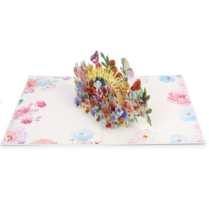 การ์ดอวยพรป๊อปอัพสําหรับทุกโอกาส การ์ดคิริกามิ การ์ดอวยพรแฮนด์เมด งานฝีมือของเวียดนาม - Product Image 3