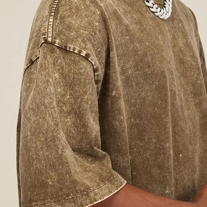 T-shirts d'été Offre Spéciale surdimensionnés pour hommes T-shirts grande taille col rond 100% coton chemises surdimensionnées T-shirt pour hommes de haute qualité - Product Image 6