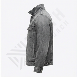 Chaqueta Premium para Hombre, Chaqueta Vaquera Transpirable para Hombre, Chaqueta Vaquera de Talla Grande para Hombre, Chaqueta Vaquera con Logotipo Personalizado, Abrigo Urbano Duradero y a la Moda - Product Image 3