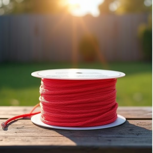 OVERMANN 50m Ligne de maçon en polyéthylène rouge 1,7 mm de diamètre 30 kg Lot de 12 - Produit laser à points - Product Image 3