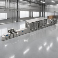 Ligne de production de chocolat entièrement automatique 250-600 kg/h en acier inoxydable, ligne de moulage à dépose monodose
