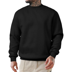 Sweat-shirt à col rond en gros, lourd, à manches longues, surdimensionné, ample, en coton de haute qualité - Product Image 1