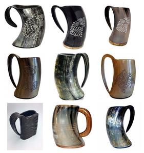 Vente en gros Nouveau design de qualité supérieure Corne à boire viking Tasse à bière Capacité 20 oz Cadeaux d'affaires Fabricant d'Inde Artisanat de qualité - Product Image 3