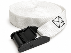 Provina Correas de amarre de plástico negro de 25mm con hebilla de leva de alambre blanco Amarre para control de carga para Moto-Exportar a Vietnam - Product Image 1