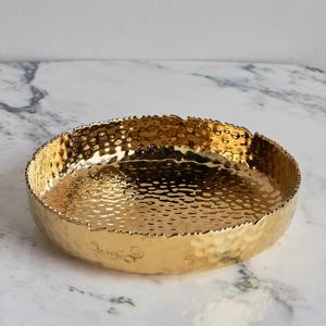 Lot de 3 bols décoratifs bas orchidées finition argentée pièces élégantes parfaites pour la table de bureau à domicile ou la fête d'Inde - Product Image 1