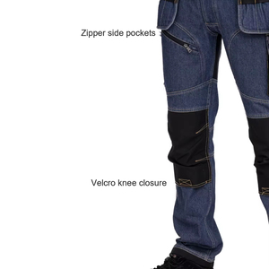 Pantalones de Trabajo para Electricista, Alta Calidad, Certificación CE, Impermeables, Transpirables, Poliéster, Bolsillos con Funda, Detección de Agujas, Luz LED - Product Image 2
