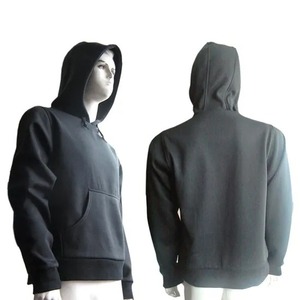Fait sur mesure 400 GSM haute qualité blanc poids lourd pull 100% coton fermeture éclair sweats à capuche pour hommes tenue décontractée à capuche - Product Image 1
