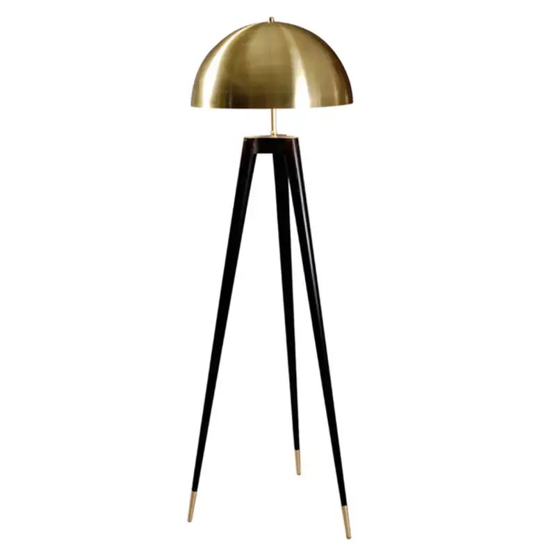 ECOJAS Nordic Modern Living Room Creative Design Metal Tripod Semicircle Floor Lamp