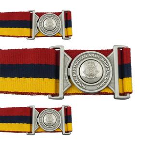 Venta al por mayor de cinturones ceremoniales de tela de poliéster de Pakistán logotipo personalizado hebilla de oro de metal cinturón estable ceremonial 2025 - Product Image 6