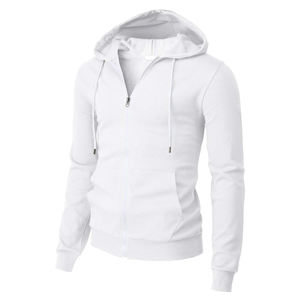 Sudadera con capucha y cremallera completa para hombre, Color sólido, Interior suave y diseñado para el invierno 2025, ropa hecha a mano para la comodidad - Product Image 4