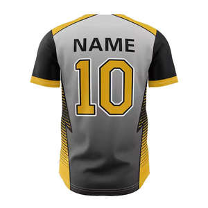 Conjunto Deportivo Unisex Personalizado al por Mayor, Jersey de Béisbol Transpirable con Impresión Personalizada, Manga Corta, Opción de Talla Grande - Product Image 4