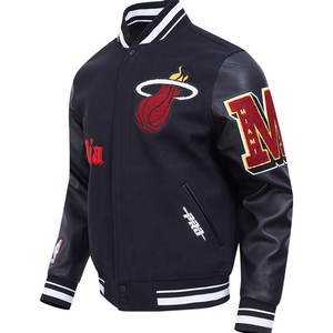 เสื้อแจ็คเก็ตวาร์ซิตี้คุณภาพสูง กันลม ระบายอากาศได้ดี สำหรับฤดูหนาว ปักโลโก้ตามสั่ง ดีไซน์แบบยูนิเซ็กซ์ ทรงเบสบอล คอตั้ง ปักลายด้านหน้า - Product Image 4