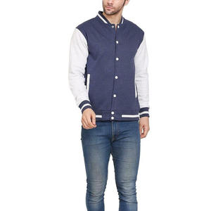 Venta caliente de encargo del estilo fresco de los hombres de lana de invierno Varsity Chaquetas Béisbol Bomber Cuero Varsity Chaquetas Bordado Decoración - Product Image 4