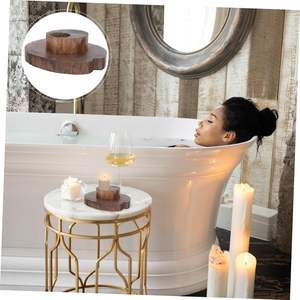 Candelabros Vintage giratorios, decoración de boda, decoración de mesa, decoración de escritorio, portavelas de madera, decoraciones para salas de - Product Image 2