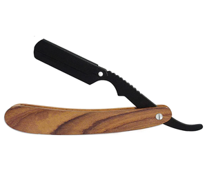Rasoirs de barbier pour hommes sur mesure manche en bois rasoirs à barbe en acier allemands rasoir de rasage à usage de salon - Product Image 2