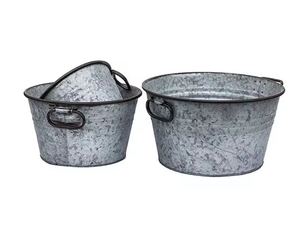 Macetas galvanizadas con soporte Diseño moderno Macetas decorativas para interiores y exteriores Macetas al mejor precio - Product Image 3