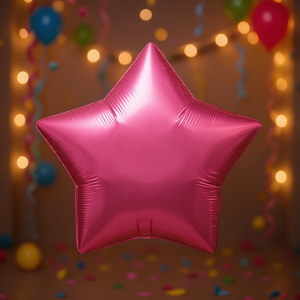 Palloncino a forma di stella in lamina Party Love rosa, 24 pollici, confezione da 12 pezzi - Product Image 3