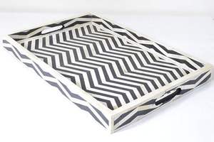 ถาดเสิร์ฟแบบฝังของโรงแรมถาดเสิร์ฟแบบแฮนด์เมดถาดรองกระดูกหรูหราสำหรับใส่ในรอมฎอนอาหารเช้าอาหารผลไม้ชากาแฟ - Product Image 4