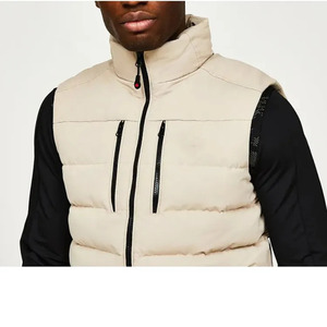 Chaqueta Acolchada de Invierno para Hombre, Estilo Urbano, Cuello Alto, Aislante, Cortavientos, Cálida, Sin Mangas, con Letras Personalizadas, Colores Disponibles en Línea - Product Image 6