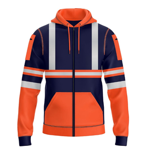 เสื้อแจ็กเก็ตมีฮู้ดเพื่อความปลอดภัยในการทำงานสะท้อนแสงปรับแต่งได้พร้อมโลโก้ - Product Image 2