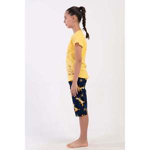Ensemble Capri ovale pour filles avec col et manches courtes, vêtements de nuit, taille 7-8/13-14 - Product Image 3