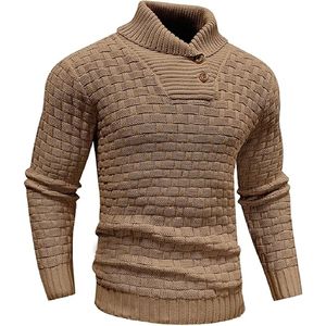 Vente en gros Pull en polyester pour homme en tricot décontracté à manches longues, anti-rétrécissement, coupe ajustée, pour hommes - Product Image 6
