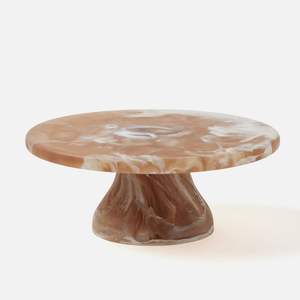 แท่นวางเค้กทรงกลมทำมือจากเรซิ่นปลอดสารพิษ เป็นมิตรกับสิ่งแวดล้อม สำหรับร้านเบเกอรี่และคาเฟ่ ตกแต่งขนมหวานอย่างมีระดับ - Product Image 3