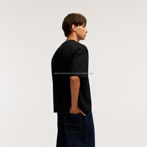 T-shirt personnalisé 280g 100% coton T-shirt uni surdimensionné de haute qualité avec 3D pour impression bouffante et options à 3 cols - Product Image 3