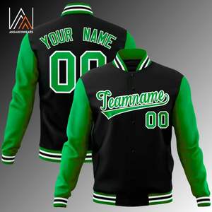 Chaqueta universitaria de alta calidad Material personalizable y fabricante directo de fábrica de color para deportes de béisbol para invierno Unisex - Product Image 6