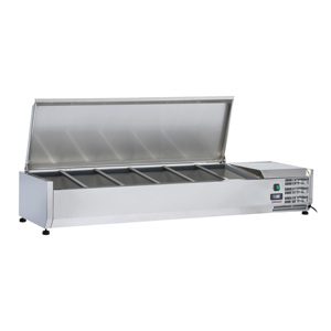 5 Contenedores para Ensaladas con Tapas GN 1/3 + 1 GN 1/2 para Refrigeradores y Congeladores - Product Image 1