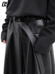 Джинсы унисекс DS с широкими штанинами и вышивкой, средней посадки, в стиле High Street, модная уличная одежда - Product Image 2