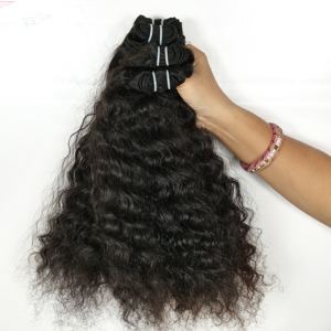 Vente en gros Extensions naturelles de cheveux humains vierges indiens Meilleure qualité Paquets de cheveux bouclés bruts non traités Pas cher - Product Image 5