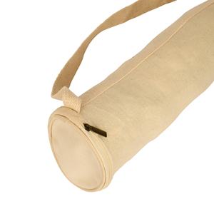 Tapis de yoga en toile de coton kaki avec long manche Sac à bandoulière écologique Logo personnalisé Sangle de transport - Product Image 3