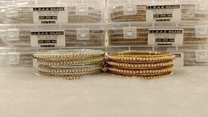Exquisite Rajwadi Bangles for <b>Women</b> Metal with Stylish <b>Pearl</b> Main Perfect for Bridal Wear Daily Use Festivals and Celebrations - Product Image 5