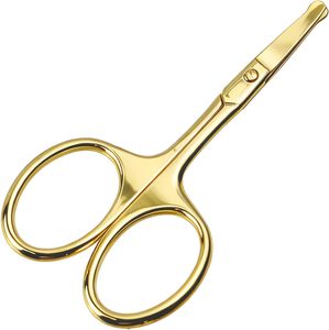 Professional Hot Sell Small Multipurpose Stainless Steel <b>Makeup</b> Beauty <b>Tools</b> Hair Cutting Round Head Nose Hair Scissors - Product Image 3