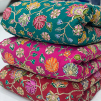 Tissu en Viscose Pur Naturel à Motif Crêpe Brodé de Qualité Supérieure pour Robes de Luxe de Créateurs