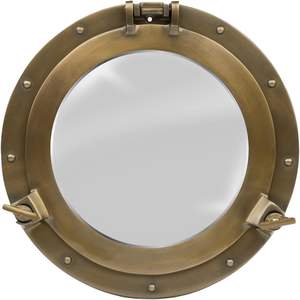 Hublot maritime antique fenêtre ronde en verre décor nautique pour bateau ou bateau - Product Image 5