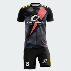 Factory Made Lightweight Soccer Uniform for Sale Best Design Customized Color and Size Breathable Short Sleeve Soccer Uniform - Product Image 5