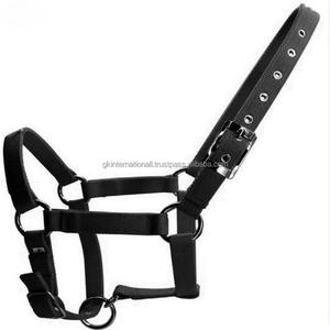 Double Layer <b>Thick</b> Horse Head Adjustable Nylon Horse Halter for Horse Riding Racing Equipment Handmade Custom Design Halter - Product Image 3