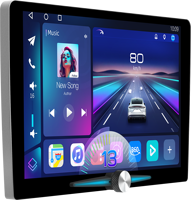 Autoradio Android 13 11,5 pouces Octa Core 128 Go avec GPS, Android Auto, CarPlay, DSP, 4G/WiFi, écran partagé et éclairage d'ambiance