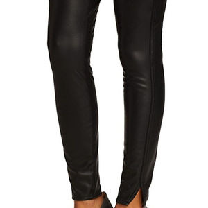 Pantalons en cuir pour femmes, logo personnalisé, pantalon en similicuir pour homme, logo personnalisé, pantalon droit en cuir PU, pantalon en cuir pour femmes - Product Image 4