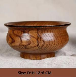 Tazón Japonés de Madera Ecológico, Vajilla Artesanal para Buffet de Ramadán, Especial para Eid, para Hoteles, Restaurantes y Compradores al por Mayor - Product Image 2