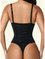 Body sculptant pour femme avec coussinets intégrés, cordon de serrage, contrôle du ventre, rehausseur de fesses, soutien-gorge push-up, gaine amincissante une pièce
