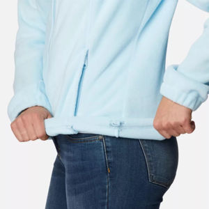 Abrigo polar informal a prueba de viento con cremallera completa para exterior de mujer a la moda con logotipo personalizado chaqueta de otoño e invierno para mujer - Product Image 6