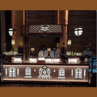 Comptoir-buffet événementiel Comptoir présentoir pour aliments de construction Comptoir présentoir pour aliments Services pour buffets Centre commercial Comptoir présentoir pour aliments